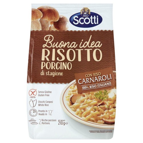 Risotto Carnaroli Funghi Porcini Scotti 210 g