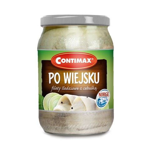 Filety śledziowe wiejskie z cebulką  Contimax 600 g 