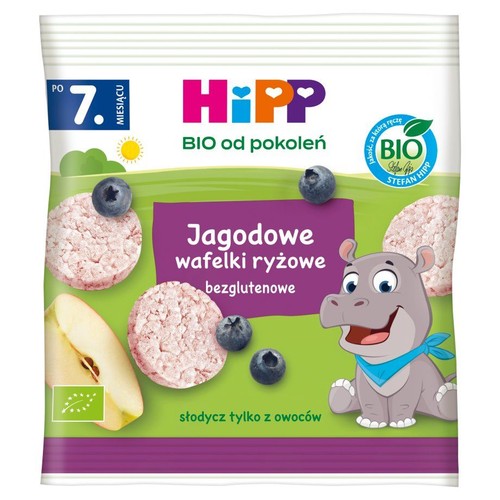 BIO Jagodowe wafelki ryżowe po 7. miesiącu HiPP 35 g