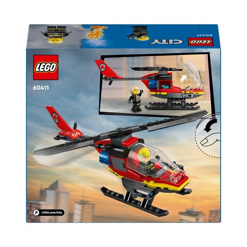 City Strażacki helikopter ratunkowy 60411 LEGO 1 sztuka