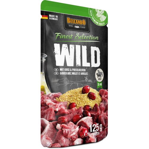 Karma mokra dla psów z dziczyzną i prosem Belcando 125 g