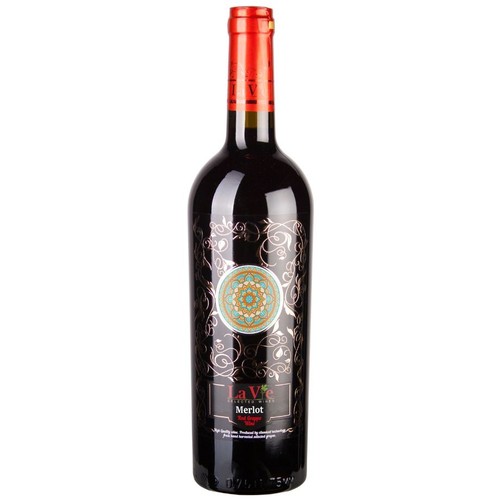 Wino mołdawskie czerwone półsłodkie Mandala Merlot alk. 13,0% obj. La Vie 750 ml