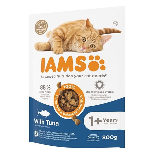 Karma sucha dla kotów z tuńczykiem IAMS 800 g