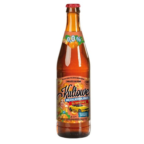 Piwo bezalkoholowe Śliwkowe alk. 0,0% obj. Kultowe 500 ml