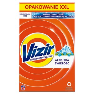 Proszek do prania Alpejska świeżość XXL 60 prań Vizir 3,3 kg
