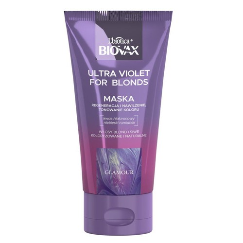 Ultra Violet For Blonds Maska intensywnie regenerująca do włosów blond i siwych Biovax 150 ml