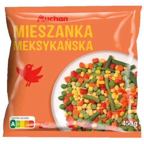 Mieszanka Meksykańska mieszanka warzyw mrożonych Auchan 450 g