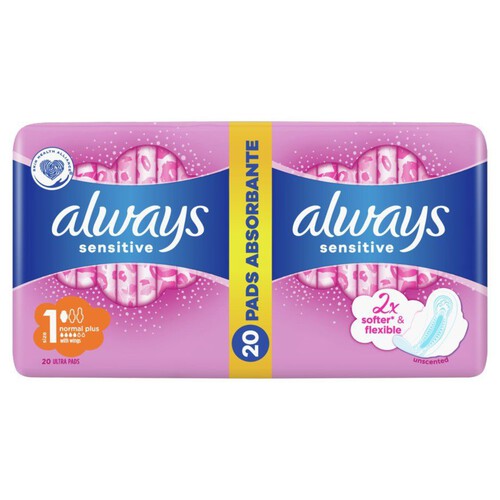 Always - Podpaski Ultra Sensitive Normal Plus Duo Pack Always 20 sztuk