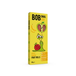 Rollsy owocowe bez dodatku cukru jabłko-banan  Bob Snail 30 g