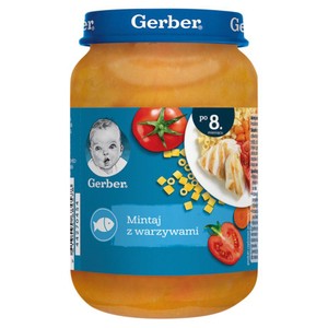 Mintaj z warzywami po 8. miesiącu Gerber 190 g