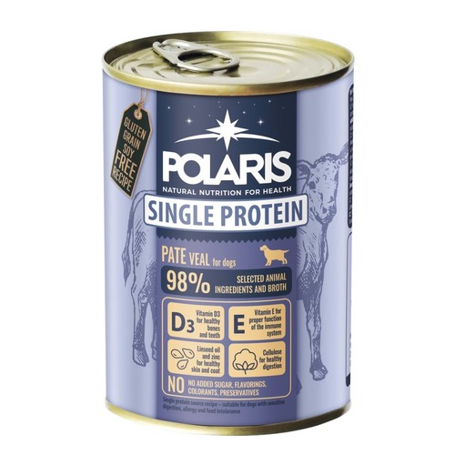 Karma mokra dla psów z cielęciną Polaris 400 g