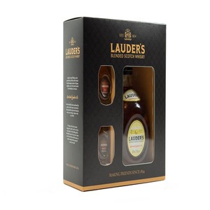 Whisky szkocka blended + 2 miniaturki Lauders 700 ml+ 2 x 50 ml