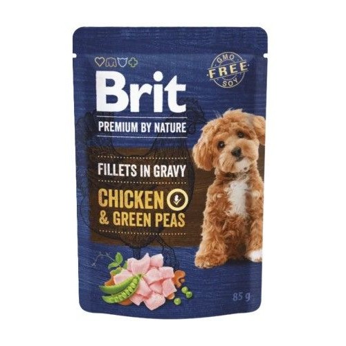 Karma mokra dla psa Premium by Nature kurczak z groszkiem Brit 85 g