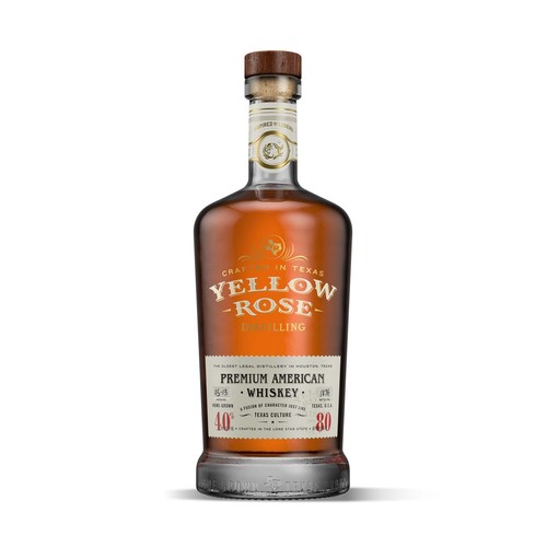 Whiskey Texas Premium American alk. 40,0% obj. Yellow Rose 700 ml