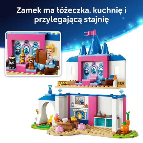 Disney Princess Zamek Kopciuszka i jej zwierzęcych przyjaciół 43283 LEGO 1 sztuka