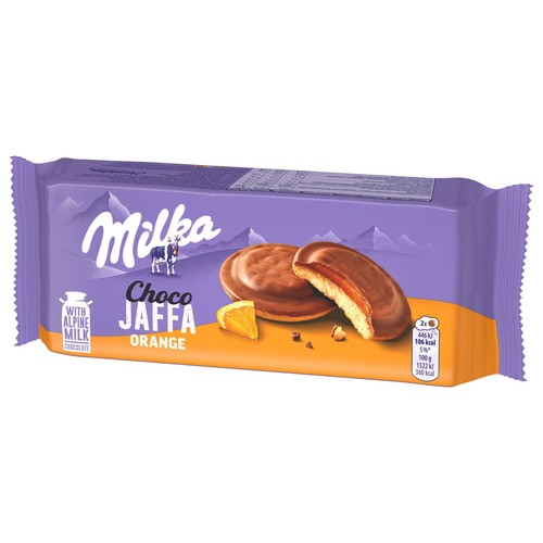 Choco Jaffa Biszkopty z galaretką pomarańczową Milka 147 g