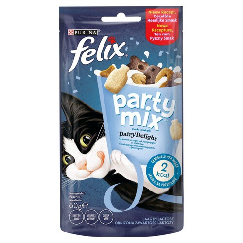 Felix przysmak dla kota o smakach mleka jogurtu sera cheddar Purina 60 g