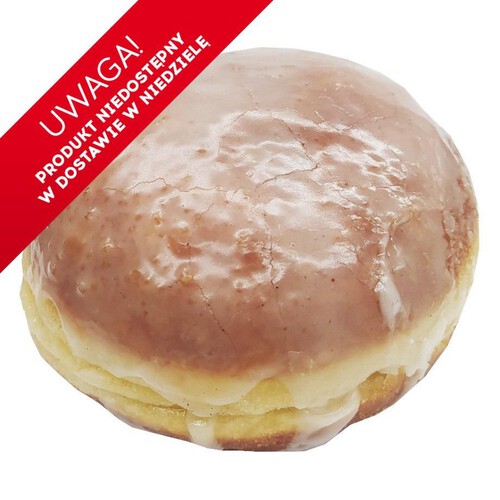 Pączek z nadzieniem różanym w lukrze  Cukiernia Auchan 70 g