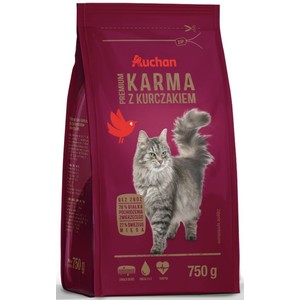 Karma Premium z kurczakiem Auchan 750 g
