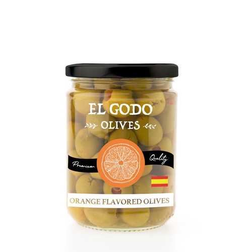Oliwki o smaku pomarańczowym El Godo 200 g