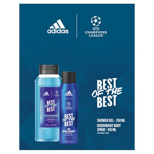 Zestaw Uefa 9 Żel pod prysznic + dezodorant spray Adidas zestaw