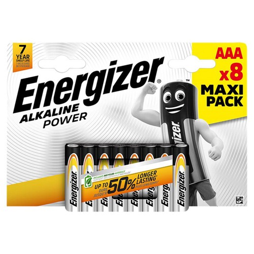 Baterie ALKALINE POWER AAA E92 R3/8 szt. Energizer 8 sztuk