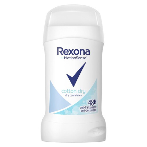 Rexona Cotton Dry antyperspirant  w sztyfcie Rexona 40 ml