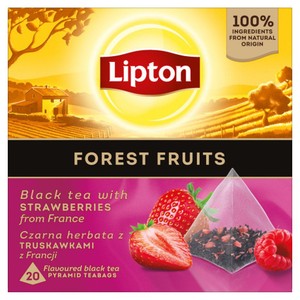 Herbata czarna aromatyzowana o smaku owoców leśnych Lipton 20 torebek