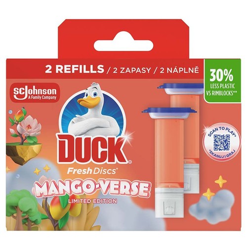 Zapas żelowych krążków do toalet Duck Fresh Discs Mango Verse Duck  2 sztuki