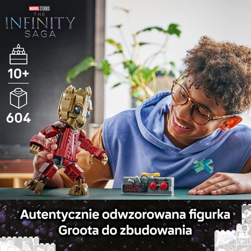 Zabawka Marvel Groot w stroju Ravagera 76341 LEGO 1 sztuka