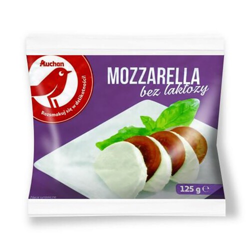 Mozzarella bez laktozy  Auchan 125 g