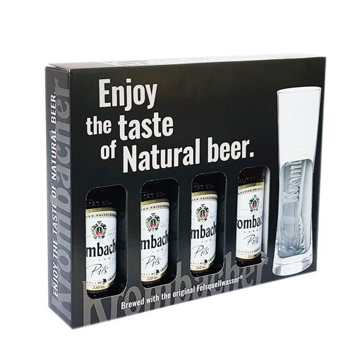 Zestaw piw pils + szklanka Krombacher 1 sztuka