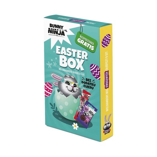Zestaw wielkanocny mix owocowych słodyczy bez cukru Bunny Ninja 93 g