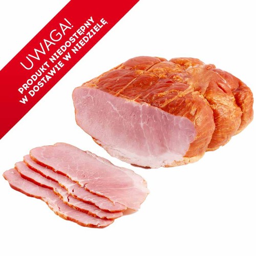 Szynka wieprzowa z tłuszczykiem porcja Auchan na wagę ok. 500 g