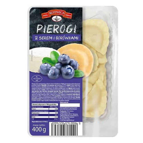 Pierogi z serem i borówkami Kotwica 400 g