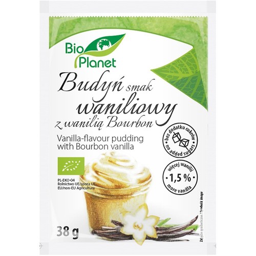 BIO Budyń smak waniliowy z wanilią Bourbon Bio Planet 38 g