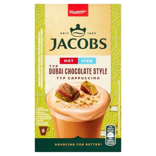 Cappuccino o smaku Dubajskiej czekolady Jacobs 8 x 15 g