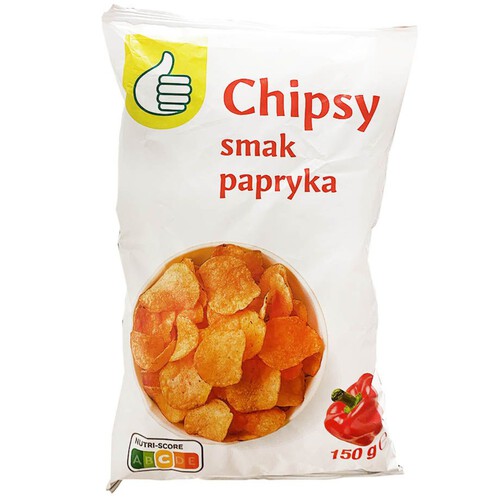 Chipsy ziemniaczane o smaku paprykowym Auchan 150 g