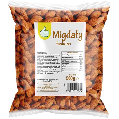 Migdały łuskane Pewni Dobrego 500 g