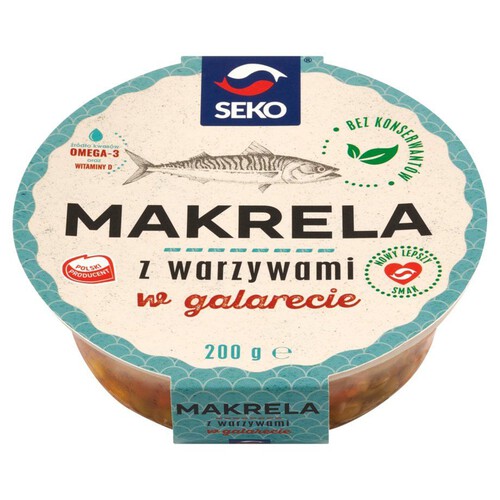 Makrela z warzywami z galarecie Seko 200 g