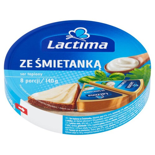 Ser topiony ze śmietanką  Lactima 140 g