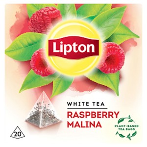 Biała herbata z malinami Lipton 20 torebek