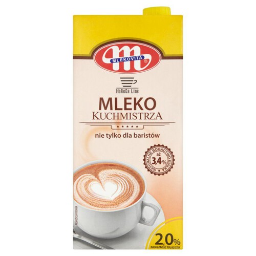 Mleko kuchmistrza UHT 2% Mlekovita 1 l