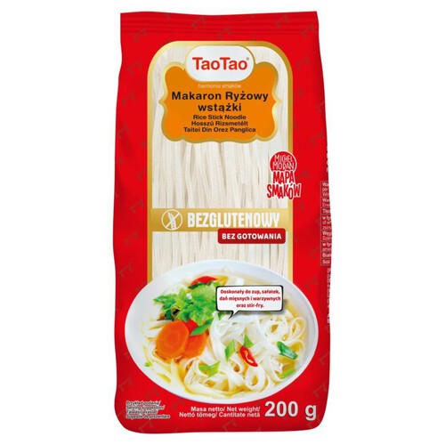 Makaron ryżowy wstążki Tao Tao 200 g