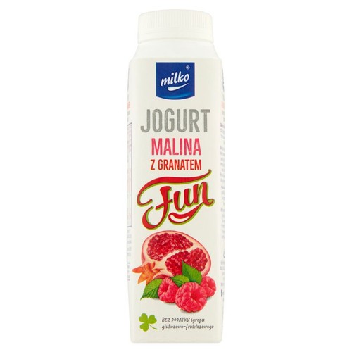 Jogurt pitny z maliną i granatem Milko 330 ml