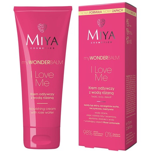 Krem odżywczy z wodą różaną Miya 75 ml