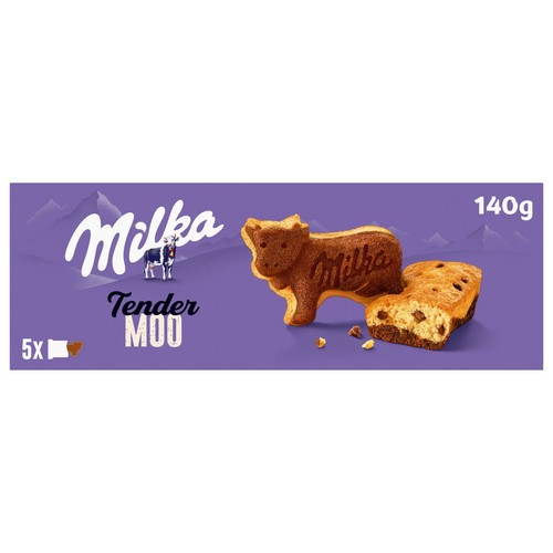 Tender Moo ciastko biszkoptowe z kawałkami czekolady   Milka 140 g