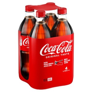 Napój gazowany o smaku cola Coca-Cola 4 x 0,85 l