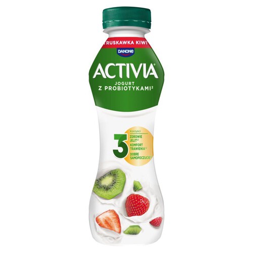 Jogurt pitny o smaku truskawki i kiwi Activia 280 g