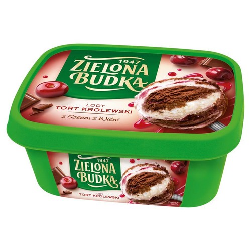 Lody Tort Królewski z sosem z wiśni Zielona Budka 1 l